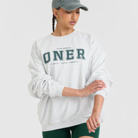 Oner Lightweight Sweatshirt | Light Grey Marl