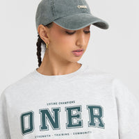 Oner Lightweight Sweatshirt | Light Grey Marl