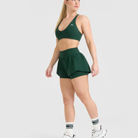 Unified Double Layer Shorts 5" | Racing Green