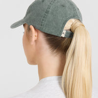 Vintage Wash Baseball Cap | Racing Green