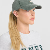 Vintage Wash Baseball Cap | Racing Green