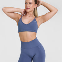 Timeless Strappy Bralette | Slate Blue