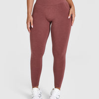 Effortless Seamless Leggings with White Logo | Berry