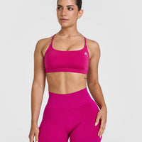 Everyday Cross Over Bralette | Fuchsia