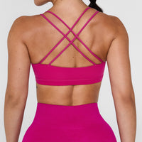 Everyday Cross Over Bralette | Fuchsia