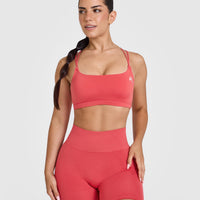 Everyday Cross Over Bralette | Sweet Red