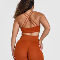Everyday Cross Over Bralette | Warm Copper