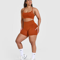 Everyday Cross Over Bralette | Warm Copper