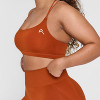 Everyday Cross Over Bralette | Warm Copper