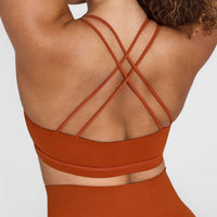 Everyday Cross Over Bralette | Warm Copper