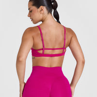 Timeless Strappy Bralette | Fuchsia