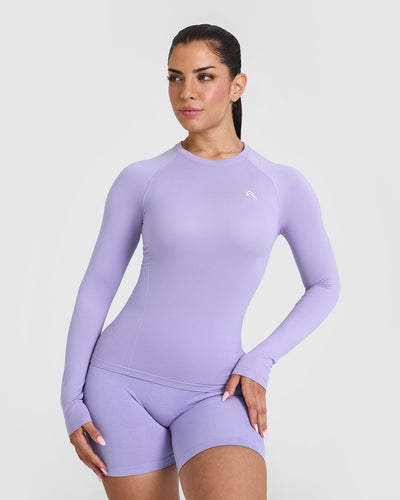 Go To Seamless Fitted Long Sleeve Top | Vintage Violet