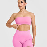 Unified Micro Bandeau Bralette | Power Pink