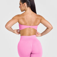 Unified Micro Bandeau Bralette | Power Pink
