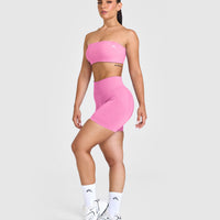 Unified Micro Bandeau Bralette | Power Pink
