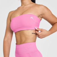 Unified Micro Bandeau Bralette | Power Pink