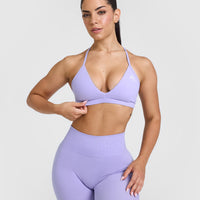 Unified Ultra Micro V Neck Bralette | Vintage Violet