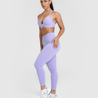 Unified Ultra Micro V Neck Bralette | Vintage Violet