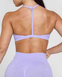 Unified Ultra Micro V Neck Bralette | Vintage Violet