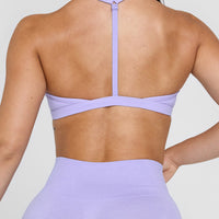 Unified Ultra Micro V Neck Bralette | Vintage Violet