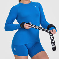 Go To Seamless Fitted Long Sleeve Top | Retro Blue