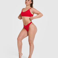 Silhouette Bralette | Muscle Mommy Red