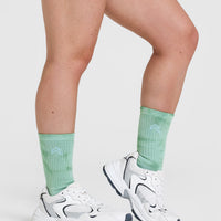 Tie Dye Socks 3 Pack | Power Pink/Black/Pump Green