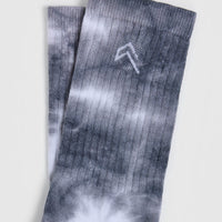 Tie Dye Socks 3 Pack | Power Pink/Black/Pump Green
