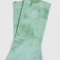 Tie Dye Socks 3 Pack | Power Pink/Black/Pump Green