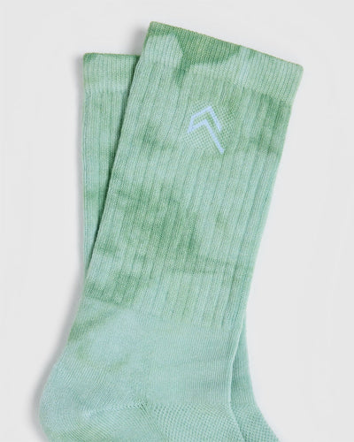 Tie Dye Socks 3 Pack | Power Pink/Black/Pump Green