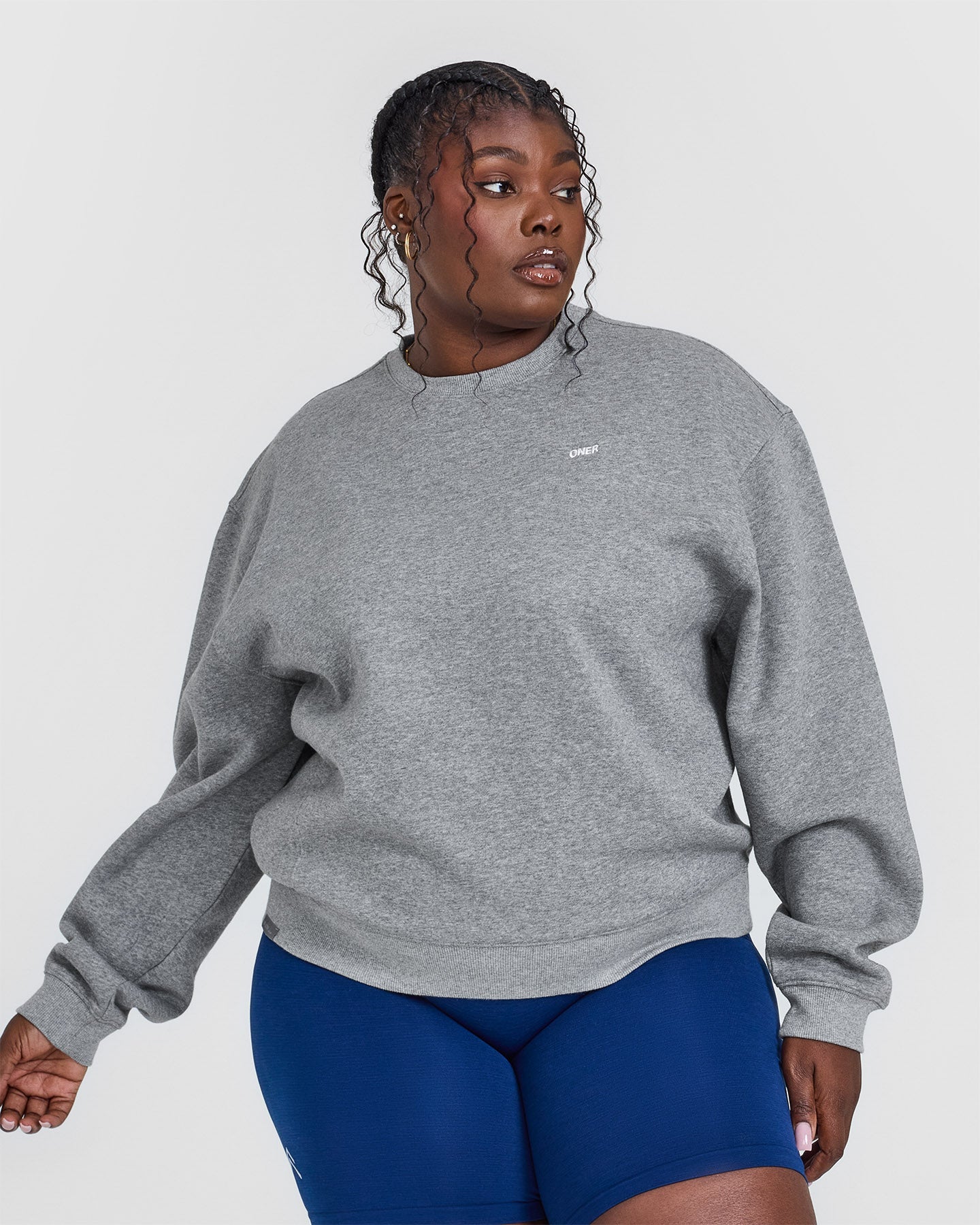 Foundations Crew Neck Sweatshirt | Charcoal Marl