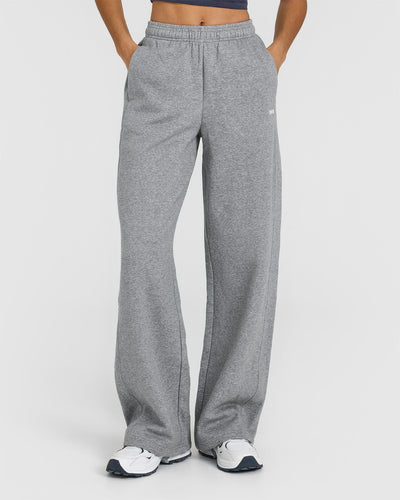 Foundations Straight Leg Joggers | Charcoal Marl