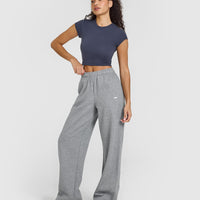 Foundations Straight Leg Joggers | Charcoal Marl