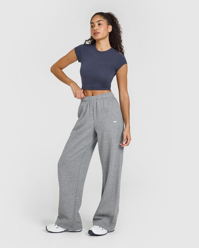Foundations Straight Leg Joggers | Charcoal Marl