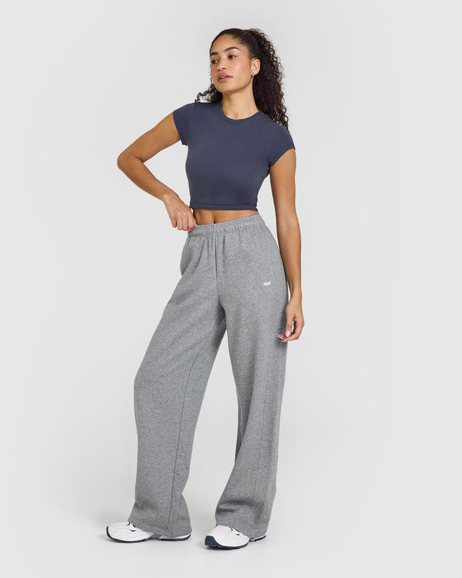 Foundations Straight Leg Joggers | Charcoal Marl