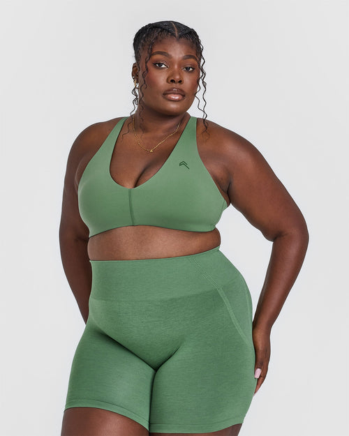 Oner Modal Unified Micro Bralette | Forest Green