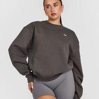 Foundations Crew Neck Sweatshirt | Deep Taupe