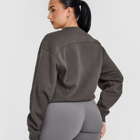 Foundations Crew Neck Sweatshirt | Deep Taupe