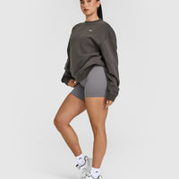 Foundations Crew Neck Sweatshirt | Deep Taupe