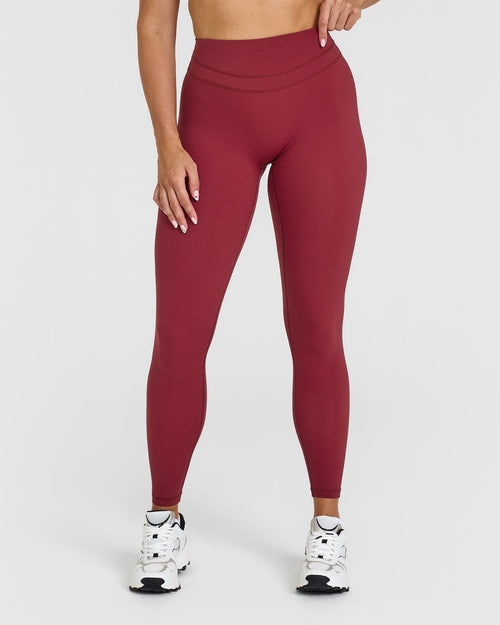 Oner Modal Unified High Waisted Leggings | Burnt Cherry