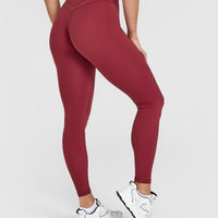 Unified High Waisted Leggings | Burnt Cherry