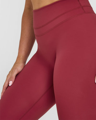 Unified High Waisted Leggings | Burnt Cherry