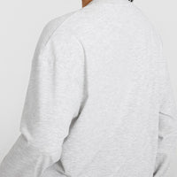 Classic Oversized Lightweight Long Sleeve Top | Light Grey Marl