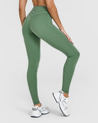 Unified High Waisted Leggings | Forest Green