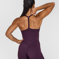 Timeless Square Neck Mid Vest | Blackberry Purple