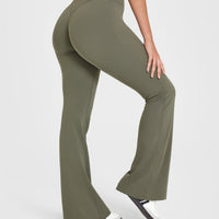 SoftMotionâ„¢ Flared Bottoms with White Logo | Alpine Green