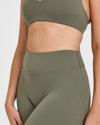 SoftMotionâ„¢ Flared Bottoms with White Logo | Alpine Green