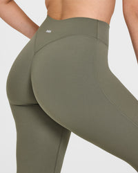 SoftMotionâ„¢ Flared Bottoms with White Logo | Alpine Green