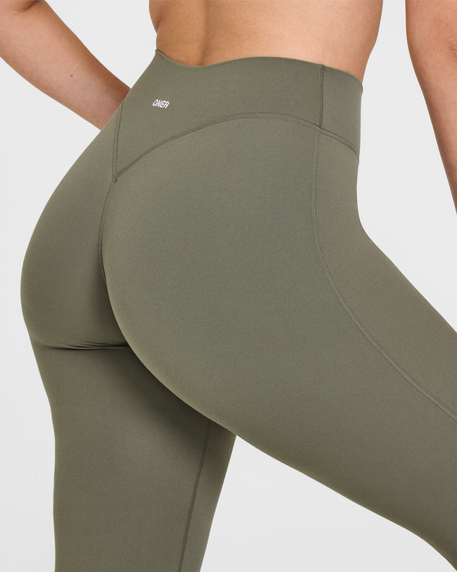 SoftMotionâ„¢ Flared Bottoms with White Logo | Alpine Green