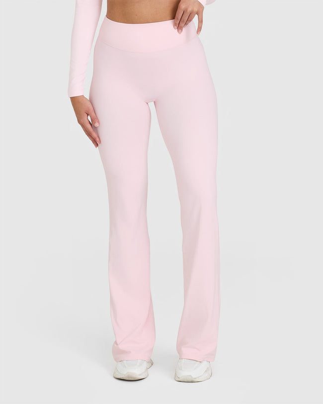 SoftMotionâ„¢ Flared Bottoms with White Logo | Ballet Pink